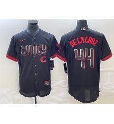 Men Cincinnati Reds 44 Elly De La Cruz Black 2023 City Connect Cool Base Stitched Jersey 1 Men Cincinnati Reds 44 Elly De La Cruz Black 2023 City Connect Cool Base Stitched Jersey 1