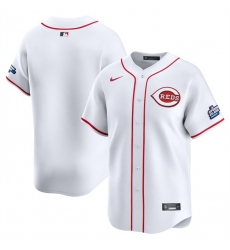 Men Cincinnati Reds Blank White 2025 Speedway Classic Home Limited Stitched Baseball Jersey