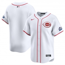 Men Cincinnati Reds Blank White 2025 Speedway Classic Home Limited Stitched Baseball Jersey