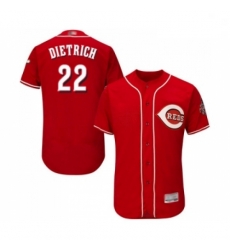 Mens Cincinnati Reds 22 Derek Dietrich Red Alternate Flex Base Authentic Collection Baseball Jersey Mens Cincinnati Reds 22 Derek Dietrich Red Alternate Flex Base Authentic Collection Baseball Jersey