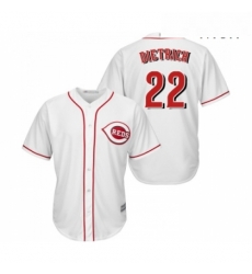 Mens Cincinnati Reds 22 Derek Dietrich Replica White Home Cool Base Baseball Jersey Mens Cincinnati Reds 22 Derek Dietrich Replica White Home Cool Base Baseball Jersey