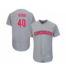 Mens Cincinnati Reds 40 Alex Wood Grey Road Flex Base Authentic Collection Baseball Jersey Mens Cincinnati Reds 40 Alex Wood Grey Road Flex Base Authentic Collection Baseball Jersey