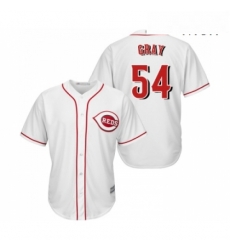 Mens Cincinnati Reds 54 Sonny Gray Replica White Home Cool Base Baseball Jersey Mens Cincinnati Reds 54 Sonny Gray Replica White Home Cool Base Baseball Jersey