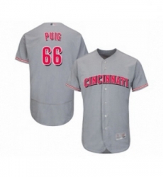 Mens Cincinnati Reds 66 Yasiel Puig Grey Road Flex Base Authentic Collection Baseball Jersey Mens Cincinnati Reds 66 Yasiel Puig Grey Road Flex Base Authentic Collection Baseball Jersey