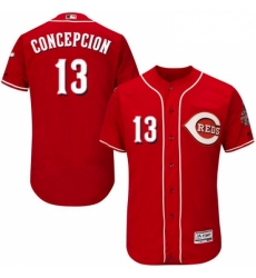 Mens Majestic Cincinnati Reds 13 Dave Concepcion Red Alternate Flex Base Authentic Collection MLB Jersey Mens Majestic Cincinnati Reds 13 Dave Concepcion Red Alternate Flex Base Authentic Collection MLB Jersey