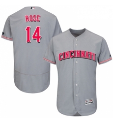 Mens Majestic Cincinnati Reds 14 Pete Rose Grey Flexbase Authentic Collection MLB Jersey Mens Majestic Cincinnati Reds 14 Pete Rose Grey Flexbase Authentic Collection MLB Jersey