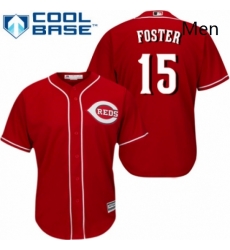 Mens Majestic Cincinnati Reds 15 George Foster Replica Red Alternate Cool Base MLB Jersey Mens Majestic Cincinnati Reds 15 George Foster Replica Red Alternate Cool Base MLB Jersey