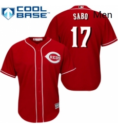 Mens Majestic Cincinnati Reds 17 Chris Sabo Replica Red Alternate Cool Base MLB Jersey Mens Majestic Cincinnati Reds 17 Chris Sabo Replica Red Alternate Cool Base MLB Jersey
