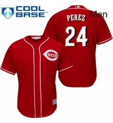 Mens Majestic Cincinnati Reds 24 Tony Perez Replica Red Alternate Cool Base MLB Jersey Mens Majestic Cincinnati Reds 24 Tony Perez Replica Red Alternate Cool Base MLB Jersey