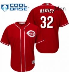 Mens Majestic Cincinnati Reds 32 Matt Harvey Replica Red Alternate Cool Base MLB Jersey Mens Majestic Cincinnati Reds 32 Matt Harvey Replica Red Alternate Cool Base MLB Jersey