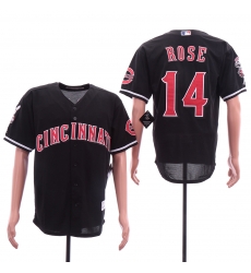 Reds 14 Pete Rose Black Cool Base Jersey Reds 14 Pete Rose Black Cool Base Jersey