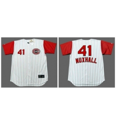Reds 41 Joe Nuxhall White 1960 Throwback Jersey Reds 41 Joe Nuxhall White 1960 Throwback Jersey