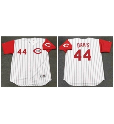 Reds 44 Eric Davis White 1996 Throwback Jersey Reds 44 Eric Davis White 1996 Throwback Jersey