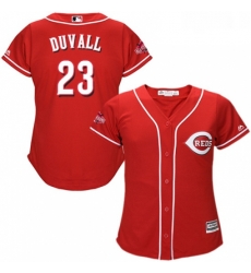 Womens Majestic Cincinnati Reds 23 Adam Duvall Authentic Red Alternate Cool Base MLB Jersey Womens Majestic Cincinnati Reds 23 Adam Duvall Authentic Red Alternate Cool Base MLB Jersey