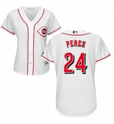 Womens Majestic Cincinnati Reds 24 Tony Perez Authentic White Home Cool Base MLB Jersey Womens Majestic Cincinnati Reds 24 Tony Perez Authentic White Home Cool Base MLB Jersey