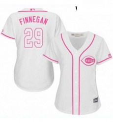 Womens Majestic Cincinnati Reds 29 Brandon Finnegan Authentic White Fashion Cool Base MLB Jersey Womens Majestic Cincinnati Reds 29 Brandon Finnegan Authentic White Fashion Cool Base MLB Jersey