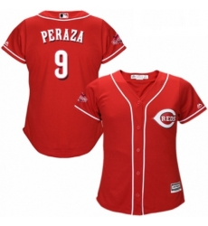 Womens Majestic Cincinnati Reds 9 Jose Peraza Authentic Red Alternate Cool Base MLB Jersey Womens Majestic Cincinnati Reds 9 Jose Peraza Authentic Red Alternate Cool Base MLB Jersey