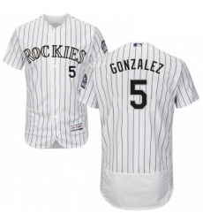 Mens Majestic Colorado Rockies 5 Carlos Gonzalez White Home Flex Base Authentic Collection MLB Jersey Mens Majestic Colorado Rockies 5 Carlos Gonzalez White Home Flex Base Authentic Collection MLB Jersey