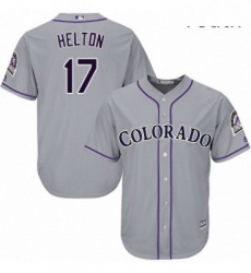 Youth Majestic Colorado Rockies 17 Todd Helton Replica Grey Road Cool Base MLB Jersey Youth Majestic Colorado Rockies 17 Todd Helton Replica Grey Road Cool Base MLB Jersey
