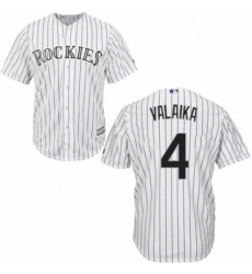 Youth Majestic Colorado Rockies 4 Pat Valaika Authentic White Home Cool Base MLB Jersey Youth Majestic Colorado Rockies 4 Pat Valaika Authentic White Home Cool Base MLB Jersey
