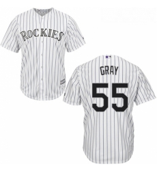 Youth Majestic Colorado Rockies 55 Jon Gray Authentic White Home Cool Base MLB Jersey Youth Majestic Colorado Rockies 55 Jon Gray Authentic White Home Cool Base MLB Jersey