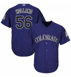 Youth Majestic Colorado Rockies 56 Greg Holland Replica Purple Alternate 1 Cool Base MLB Jersey Youth Majestic Colorado Rockies 56 Greg Holland Replica Purple Alternate 1 Cool Base MLB Jersey
