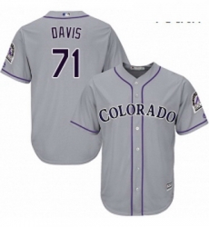 Youth Majestic Colorado Rockies 71 Wade Davis Authentic Grey Road Cool Base MLB Jersey Youth Majestic Colorado Rockies 71 Wade Davis Authentic Grey Road Cool Base MLB Jersey
