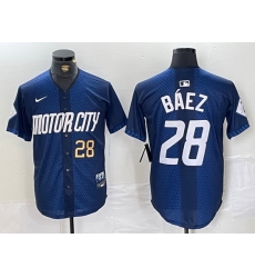 Men Detroit Tigers 28 Javier B E1ez 2024 Navy City Connect Cool Base Stitched Limited Jerseys 1 Men Detroit Tigers 28 Javier B E1ez 2024 Navy City Connect Cool Base Stitched Limited Jerseys 1