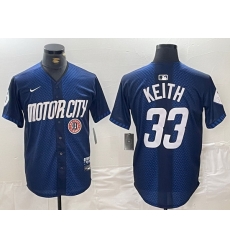 Men Detroit Tigers 33 Colt Keith 2024 Navy City Connect Cool Base Limited Stitched Jersey 3 Men Detroit Tigers 33 Colt Keith 2024 Navy City Connect Cool Base Limited Stitched Jersey 3