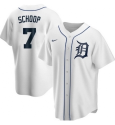 Men Detroit Tigers 7 Jonathan Schoop White Cool Base Stitched jersey Men Detroit Tigers 7 Jonathan Schoop White Cool Base Stitched jersey