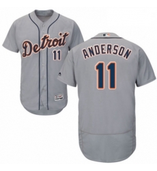 Mens Majestic Detroit Tigers 11 Sparky Anderson Grey Road Flex Base Authentic Collection MLB Jersey Mens Majestic Detroit Tigers 11 Sparky Anderson Grey Road Flex Base Authentic Collection MLB Jersey