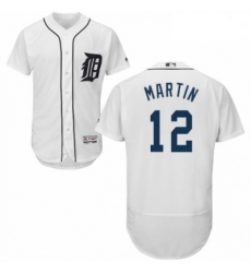 Mens Majestic Detroit Tigers 12 Leonys Martin White Home Flex Base Authentic Collection MLB Jersey Mens Majestic Detroit Tigers 12 Leonys Martin White Home Flex Base Authentic Collection MLB Jersey