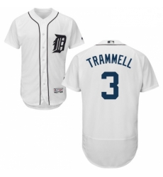 Mens Majestic Detroit Tigers 3 Alan Trammell White Home Flex Base Authentic Collection MLB Jersey Mens Majestic Detroit Tigers 3 Alan Trammell White Home Flex Base Authentic Collection MLB Jersey