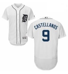 Mens Majestic Detroit Tigers 9 Nick Castellanos White Home Flex Base Authentic Collection MLB Jersey Mens Majestic Detroit Tigers 9 Nick Castellanos White Home Flex Base Authentic Collection MLB Jersey