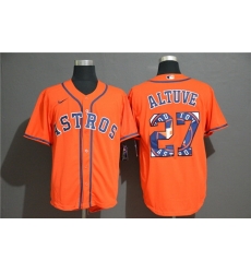 Astros 27 Jose Altuve Orange 2020 Nike Cool Base Fashion Jersey Astros 27 Jose Altuve Orange 2020 Nike Cool Base Fashion Jersey
