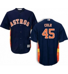 Astros 45 Gerrit Cole Navy Cool Base Jersey Astros 45 Gerrit Cole Navy Cool Base Jersey