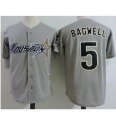 Astros 5 Jeff Bagwell Gray throwback Jersey Astros 5 Jeff Bagwell Gray throwback Jersey