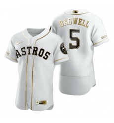 Houston Astros 5 Jeff Bagwell White Nike Mens Authentic Golden Edition MLB Jersey Houston Astros 5 Jeff Bagwell White Nike Mens Authentic Golden Edition MLB Jersey