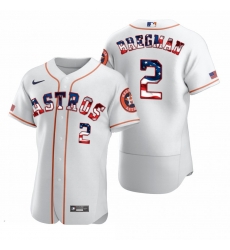 Men Houston Astros 2 Alex Bregman Men Nike White Fluttering USA Flag Limited Edition Flex Base MLB Jersey Men Houston Astros 2 Alex Bregman Men Nike White Fluttering USA Flag Limited Edition Flex Base MLB Jersey