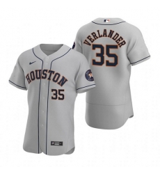 Men Houston Astros 35 Justin Verlander Gray Flex Base Stitched JerseyS Men Houston Astros 35 Justin Verlander Gray Flex Base Stitched JerseyS