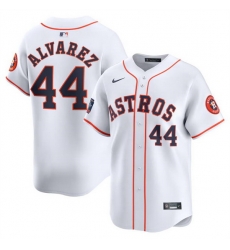 Men Houston Astros 44 Yordan Alvarez White 2024 World Tour Mexico City Series Home Limited Stitched Baseball Jersey Men Houston Astros 44 Yordan Alvarez White 2024 World Tour Mexico City Series Home Limited Stitched Baseball Jersey