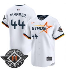 Men Houston Astros 44 Yordan Alvarez White 2025 City Connect Limited Stitched Baseball Jersey Men Houston Astros 44 Yordan Alvarez White 2025 City Connect Limited Stitched Baseball Jersey