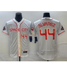 Men Houston Astros 44 Yordan Alvarez White With 2022 World Serise Champions Patch Stitched Baseball Jersey Men Houston Astros 44 Yordan Alvarez White With 2022 World Serise Champions Patch Stitched Baseball Jersey