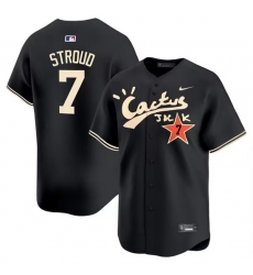 Men Houston Astros 7 C J Stroud Black Cactus Jack Vapor Premier Limited Stitched Baseball Jersey Men Houston Astros 7 C J Stroud Black Cactus Jack Vapor Premier Limited Stitched Baseball Jersey