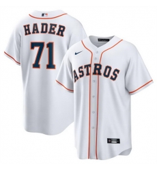 Men Houston Astros 71 Josh Hader White Cool Base Stitched Baseball Jersey Men Houston Astros 71 Josh Hader White Cool Base Stitched Baseball Jersey