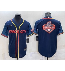 Men Houston Astros Navy 2022 World Series Champions Team Big Logo City Connect Cool Base Stitched Jersey Men Houston Astros Navy 2022 World Series Champions Team Big Logo City Connect Cool Base Stitched Jersey