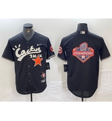 Men Houston Astros Team Big Logo Black Cactus Jack Vapor Premier Limited Stitched Baseball Jerseys Men Houston Astros Team Big Logo Black Cactus Jack Vapor Premier Limited Stitched Baseball Jerseys