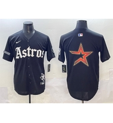 Men Houston Astros Team Big Logo Black Gothic 27Houston Born Barrio Raised 27 Limited Stitched Baseball Jersey Men Houston Astros Team Big Logo Black Gothic 27Houston Born Barrio Raised 27 Limited Stitched Baseball Jersey