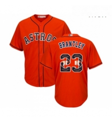 Mens Houston Astros 23 Michael Brantley Authentic Orange Team Logo Fashion Cool Base Baseball Jersey Mens Houston Astros 23 Michael Brantley Authentic Orange Team Logo Fashion Cool Base Baseball Jersey