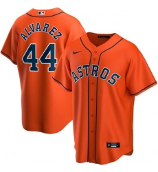 Men's Houston Astros Orange #44 Yordan Alvarez Cool Base Stitched MLB Jersey Men's Houston Astros Orange #44 Yordan Alvarez Cool Base Stitched MLB Jersey